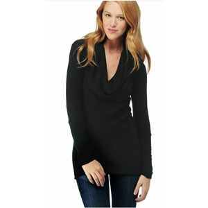 Splendid Cowl Neck Sweater Black size L